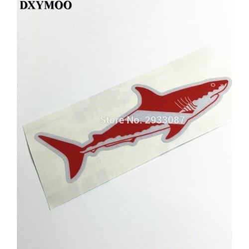 Go Fishing Fish Shark Red Car Sticker Vinyl Tape Sticker Decals 3M