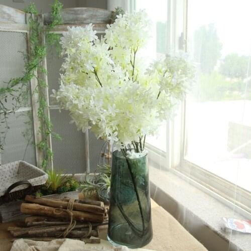 Artificial Flower Cherry For Home Model Room Decoration Wedding Bride Holding DIY Flowers Wall Accessories Fake Flowers