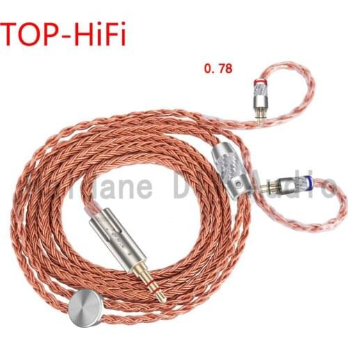 TOP-HiFi 16Cores Pure Copper Upgrade Headphone Cable MMCX/2Pin For ZSX TFZ W4r UM3x 1964 Heir 10.A IEM8.0 IEM10.0 se535 215 846