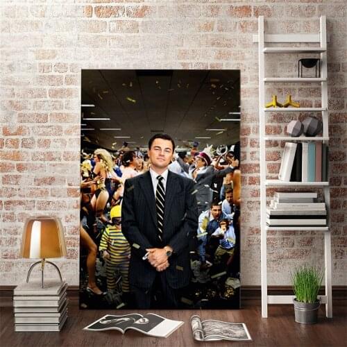 Movie THE Wolf of Wall Street Leonardo DiCaprio Canvas Paintings Wall Art Poster HD Prints Pictures For Living Room Home Decor