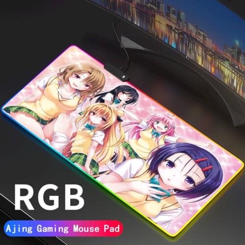 To love Rgb Led Mouse Pad XXL Backlit Mat Gamer Gaming Accessories Mousepad Keyboard Mouse Computer with Cable for CS-GO