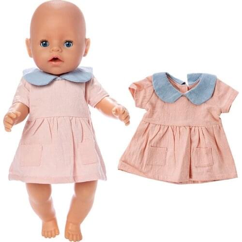 Doll Dress Fit For 43cm Baby Doll Doll Reborn Babies Clothes And 17inch Doll Accessories