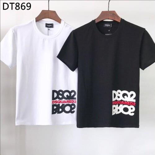 2021 hot style Dsquared2-, couple short-sleeved t-shirt christmas vacation tshirt DT869