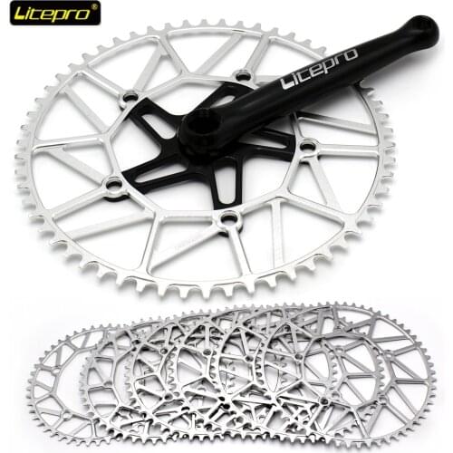 Litepro BMX Folding Bike Chainring 130 BCD 48T 50T 52T 54T 56T 58T Alloy Ultralight Bicycle Crankset Tooth Parst Accessories