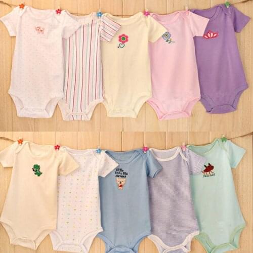 Baby Boy Clothes Girl Clothes Short Sleeve 100%Cotton 0-24M Girls Clothing Roupas bebe Rompers