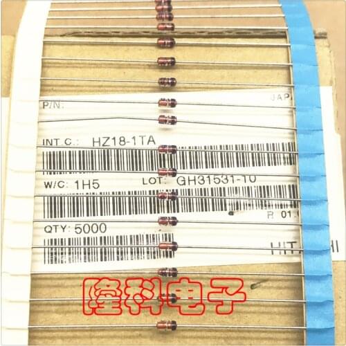 Original new 100% HZ18-1TA diode 18V regulator HZ18-1 0.5W DIP 1/2W (Inductor)
