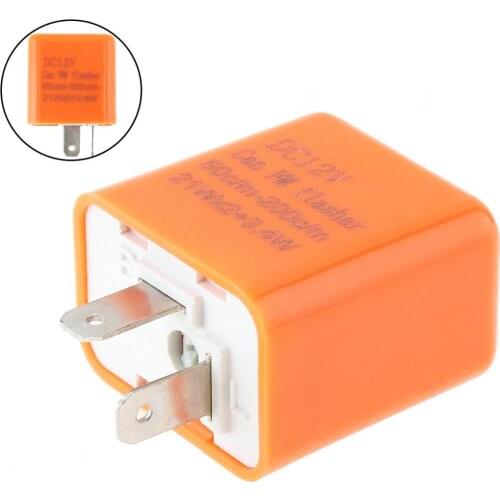 Motorcycle Switches 12V 2 Pin Adjustable LED Diode Flash Relay Rotation Signal Indicator for Cross Riding / Scooter