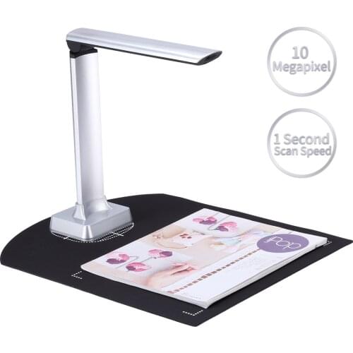 Aibecy BK31 Portable Document Camera Scanner High Speed 10MP Max A4 Size Book Scanner with LED Support PDF Export for Office