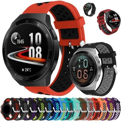 Silicone Watch Strap For Huawei watch GT 2E GT2 46mm Replacement watchbands Bracelet belt For Huawei Watch gt2e Smart Wristbands