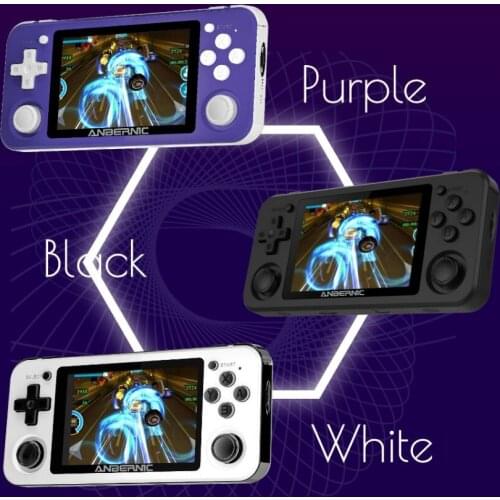 RG351P ANBERNIC Retro Game for PS1 RK3326 64G Open Source System 3.5 inch IPS Screen Portable Handheld Game Console 2400games
