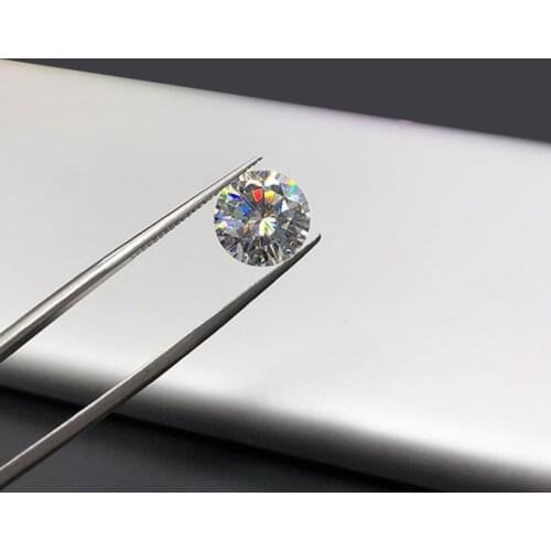 Loose Moissanite 6mm 0.8ct GH color Round Brilliant Cut lab grown Moissanite Test Positive Loose Beads DIY material Jewelry