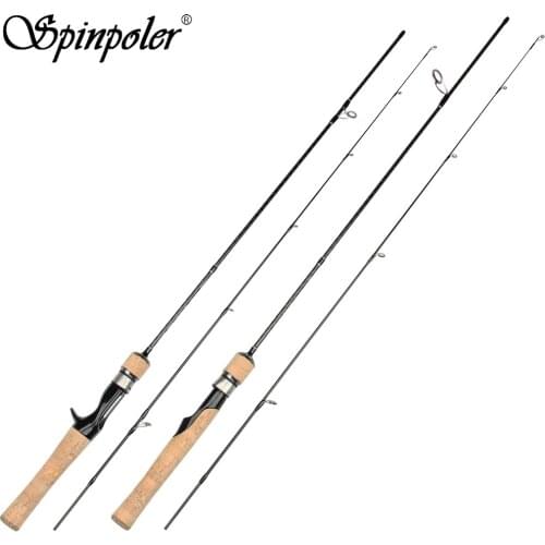 Spinpoler Sensitive Ultra-Light Fishing Rod 1.5m 1.68m 1.8m 2.1m 0.5-8g 2-5lb Trout Perch Graphite Lightweight Solid Rod