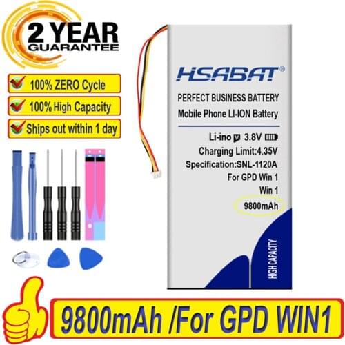 Top Brand 100% New 9800mAh Battery for GPD WIN1 for GPD WIN 1 for GPD WIN Batteries + free gfit