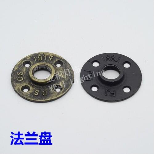 Vintage Retro cast iron flange chassis backsheet Apply to wall loft holder plate DIY Lighting Accessories wholesale