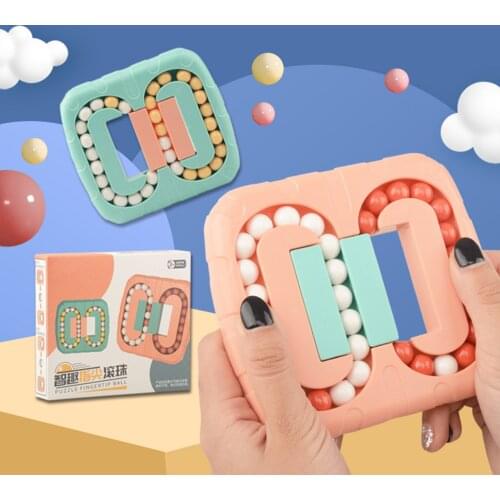 Rotating Magic Bean Intelligence Fingertip Cube Childrens Finger Gyro Magic Disk Educational Cube Toy