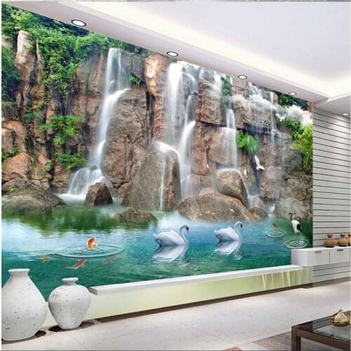 Beibehang High-end wallpaper for paper Custom wallpapers murals beautiful fresh water TV backdrop wallpaper papel de parede 3d