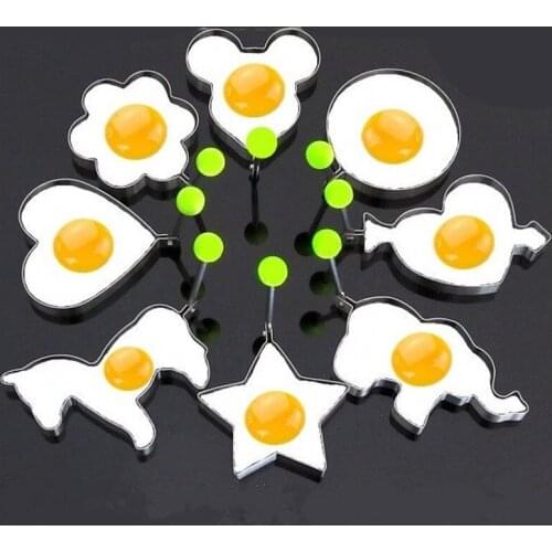 1PCS Stainless steel cartoon fried egg mold surprise breakfast Pancake holder kitchen accessories cooking tool