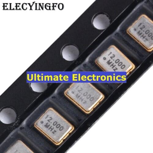 10pcs SMD Active Crystal 3225 12.000MHz 12mhz L 3.3V 3.2*2.5mm 4feet Resonator