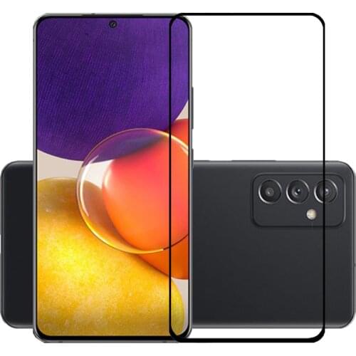 2.5D 9H Premium Tempered Glass Full Coverage Screen Protector Protective Film for Samsung Galaxy Quantum 2 A72 A52 A32 M62 F62