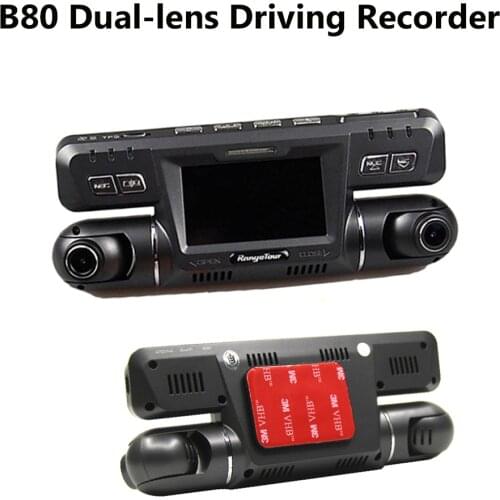 2.7 Inch LCD Multilingual B80 Video Camera Recorder 2018 New Full HD 1080P Auto Car DVR 170 Degree+120 Degree Dash Cam Dual Lens