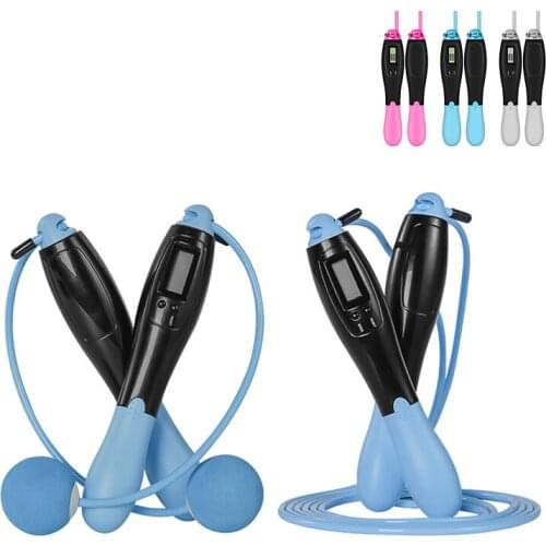 2in1 Professional Electronic Counting Rope Calorie Speed Sports Multifunctional Adult Fitness Wireless Skipping Rope