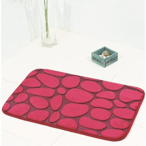3D pebble embossed floor mat door bathroom absorbent mat bedroom kitchen carpet, rb013