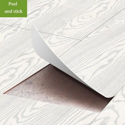 3D Wooden Effect Floor Sticker for Home Kitchen Bathroom Vinyl Waterproof Self-adhesive Floor Wall Tile Sticker Decals Decor