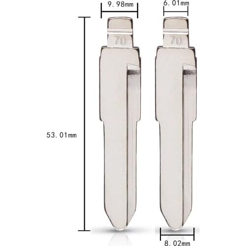 #70 Metal Car Key Blade for KD VVDI JMD Remote key for SOUEAST LIONCEL TIANJING DAIHATSU