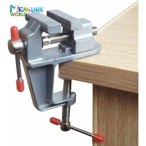 Aluminum Miniature Small Jewelers Hobby Clamp On Table Bench Vise Mini Tool Vice 30mm Clamp Opening Tool