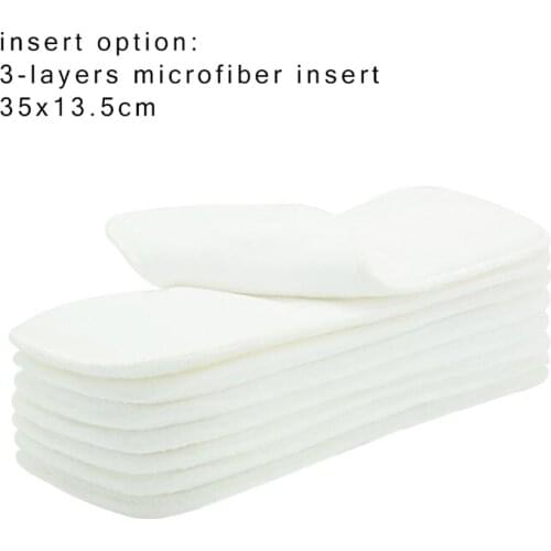 Babyland High Quality Thicker Microfiber Inserts Absorbent Reusable Liners Pocket Diaper Insert Nappy +Freebie