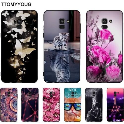 Black TPU Case For Samsung Galaxy A8+ A8 Plus (2018) A730F Soft Silicone Cover For Samsung Galaxy A8 Plus 2018 Back Phone Shells