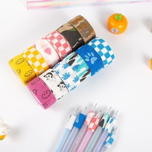 2pc Student Writing Anti-wear Finger Bandage Movement Elasticity Self-adhesive Bandage Cartoon Nonwoven Fabric Finger Guard Tape