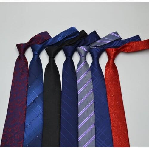 Fashion Acetate Dacron Tie Mens Business Suit Meeting Stripe Plaid Dot 8cm Jacquard Tie Daily Wear Tie Suit Accessments