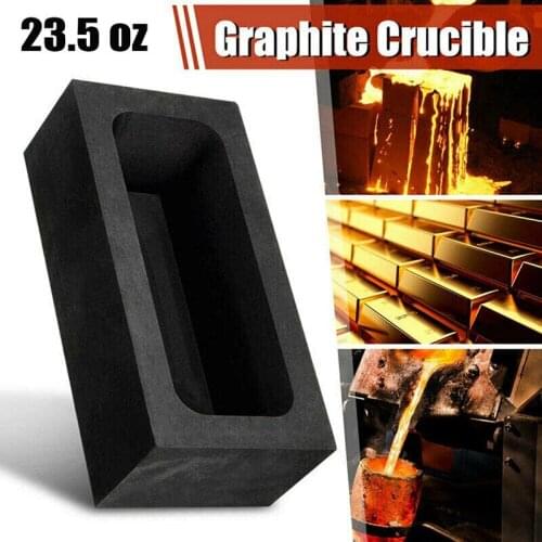23.5OZ Graphite Ingot Bar Mold Gold Silver Melting Casting Refining Tool Metal Casting Jewelry Tools & Equipments
