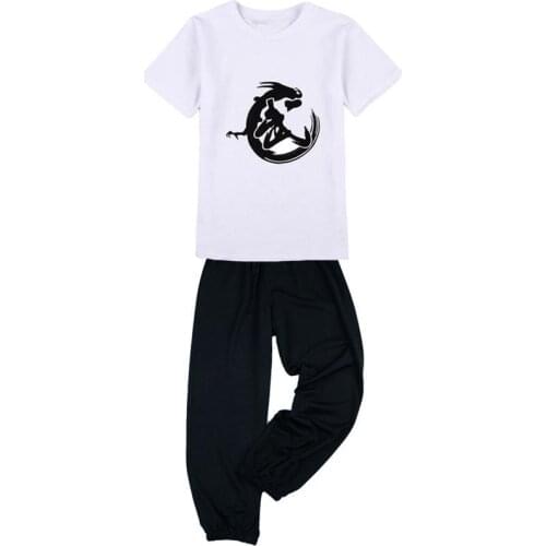 Chinese childrens martial arts clothing short sleeve Yongchun Kung Fu performance clothing for men and women