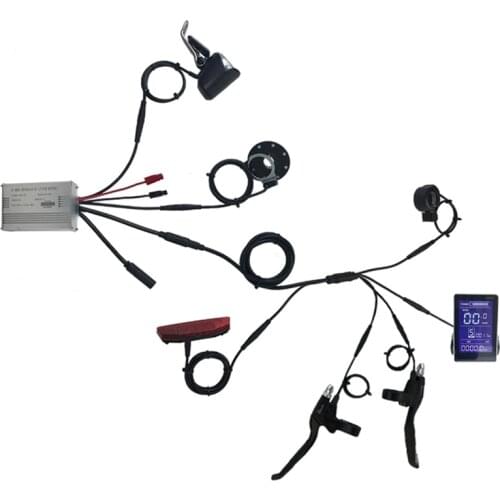 Ebike 36V/48V Square Wave Controller For 350W Electric Bicycle Motor Wheel JN LCD GD06- Display Waterproof Plug