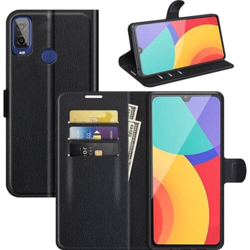Leather Flip Cover Case For Alcatel 1L 1S 3L 2021 Wallet Phone Case For Alcatel 3X 1se 2020 With Card Slot Stand Coque Fundas