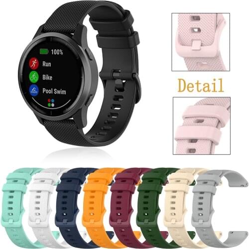 Hot Silicone Bracelet For Garmin Vivoactive3 4 4S Smart Watch Band Strap For Vivoactive 4 4S 3/Huawei GT Active Sport Wristband