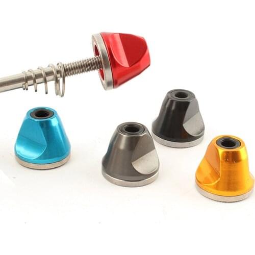 M5 Bicycle Hub Nut Quick Release Axle Shaft Nuts Screw Cap Nuts Bolt Screw Cap Protection Hub Aluminum Alloy Mountain Bike Parts