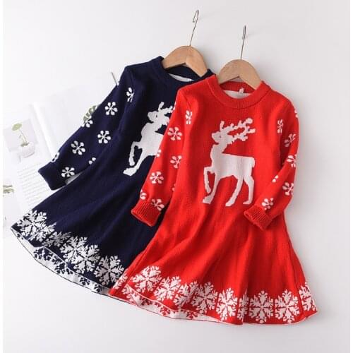 Melario 2020 New Kids Girl clothes Winter Girls sweater Dresses Dress for girls christmas 2pcs for Childrens clothing