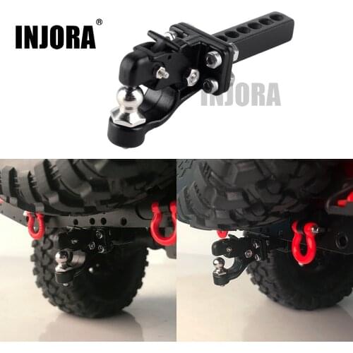 INJORA RC Car Metal Trailer Tow Hook for 1/10 RC Crawler Traxxas TRX4 TRX-6 Axial SCX10 90046 Redcat Upgrade Parts