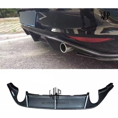 MK7 RZ Style High Quality Carbon Fiber Rear Bumper Lip Diffuser Car Styling For Volkswagen Golf 7 GTI Hatchback 2014-2017