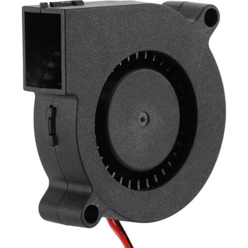 New Black Brushless DC Cooling Blower Fan 2 Wires 5015 12V 0.13A 50x50x15mm