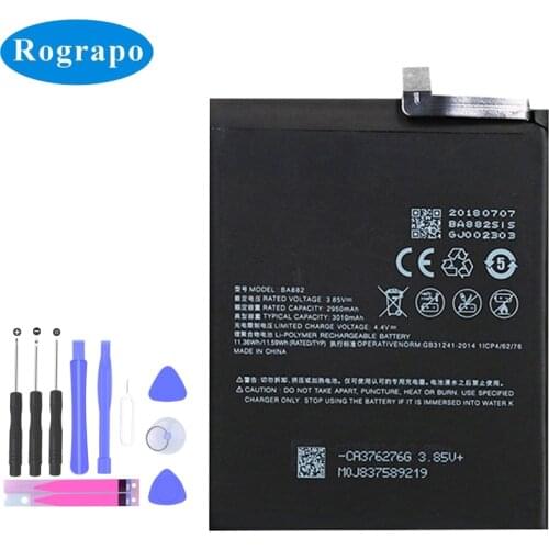 New 3010mAh BA882 Replacement Battery For Meizu 16TM Meizu 16TH Baterij Bateria Batterie Cell Mobile Phone Batteries
