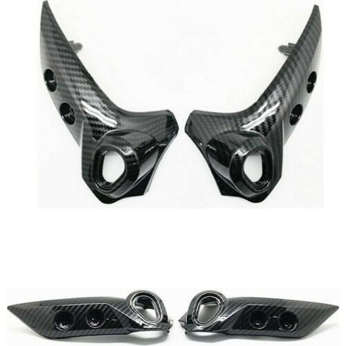 Motorcycle Nose Side Headlight Turn Signal Fairing Fit For Yamaha FZ6 FZ-6N 2004 2005 2006-2009 Carbon fiber paint