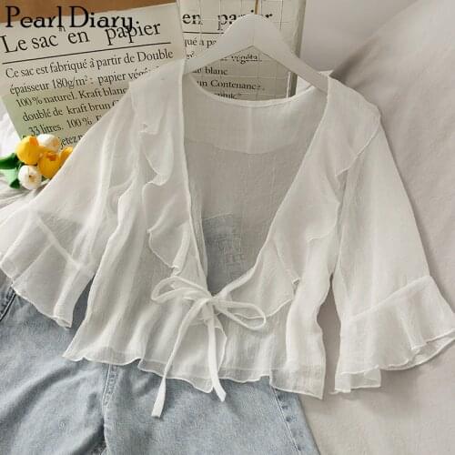 Pearl Diary Blouses With Tie