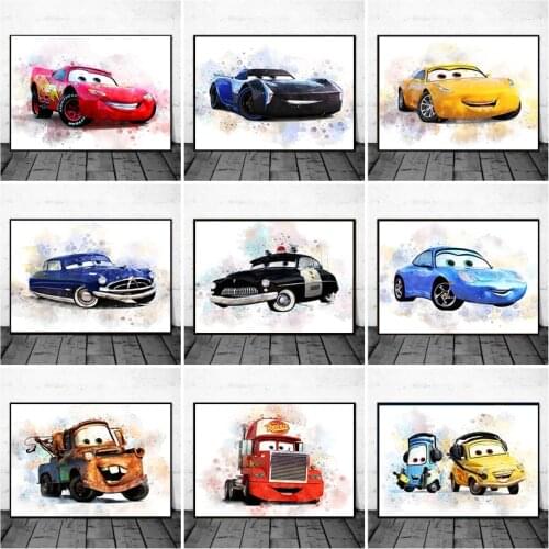 Disney Cartoon Pixar Cars Canvas Painting Toy Story Posters and Prints Wall Pictures for Kids Room Wall Art Decoration Cuadros