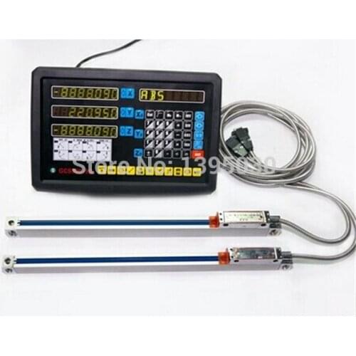 Complete set milling lathe drill machine dro digital readout with linear scales