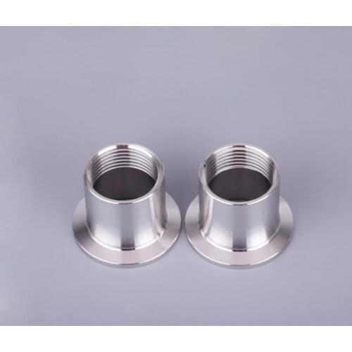 1pc 1-1/2" 1.5" DN40 Female Thread x 2-1/2" 64mm Ferrule O/D 304 Stainless Steel Sanitary Pipe Fitting Connector For Homebrew