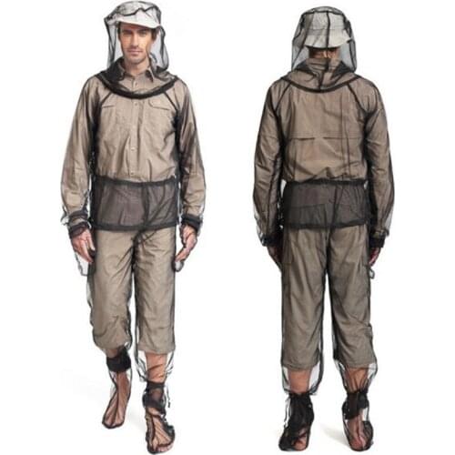 1 SET Luckstone Outdoor Mesh Anti-mosquito Cover Set Unisex Lightweight Trekking Hiking Fishing Mosquito Protection Suit
